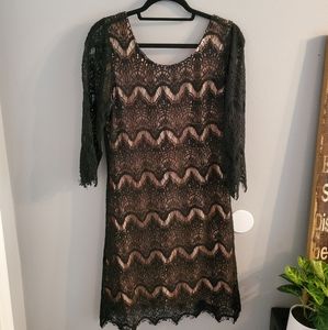 Forever 21 black lace dress